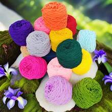 1 pieza Hilo de lana tipo hielo, grueso/suave y de poliéster, hilo esponjoso de chenilla para ganchillo, ideal para manualidades de tejido DIY y hilo de chenilla teñido por secciones/regalo, tacto suave, proyectos de ganchillo como bufandas, pantuflas, sombreros y artesanías, excelente para principiantes multicolor - 1 - Ver 12