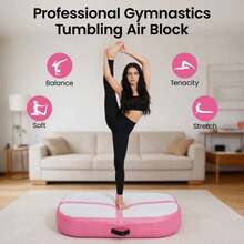 Inflatable Gymnastics Mat 100*60*20cm Air Tumbling Track For Yoga Fitness Dance Taekwondo Back/Front Flips Fall Protection Training Mat - Pink - View 4