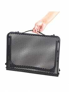 1pc Foldable Grid Outdoor Camping Table, Portable BBQ Picnic Table, Travel Storage Rack - Multicolor - View 7