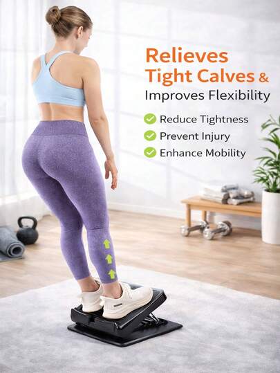 Adjustable Slant Board Calf Stretcher, Incline Stretch Board For Calf And Ankle Stretching, Non-Slip Foot Stretch Board For Leg Exercise And Strength Training, Home Gym Fitness Equipment