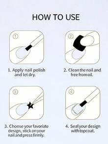 1片激光美甲贴纸，奢华美甲贴纸，银色系列美甲饰品配件 - 彩色 - 查看 5