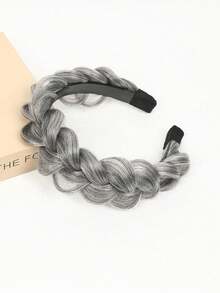 1pc Anti-Slip Fluffy Fishbone Synthetic Hair Band, Washable Braided Hair Band, Fishbone Braided Hair Band, Suitable For Bride And Daily Wear Hair Accessory (Width: 1.5-2cm), Hair Band, Hair Hoop Hair Accessory Hair Band,Summer,Holiday,Travel Diadema,Festival,Birthday - Multicolor - View 11