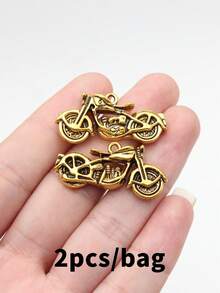 2pcs 34x16x8mm 3D Motorcycle Charms Pendant For DIY Jewelry Making Necklace Keychain Phone Chain Bracelet Making Accessories Handmade Craft Making Findings - Motorcycle - View 13