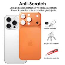 Kompatibel mit iPhone 16 Pro Max/15 Pro/14 Pro, ultradünne matte PC-Rückfolie kompatibel mit iPhone 17 Pro/17 Pro Max, geeignet für täglichen Schutz, Büro, Zuhause. Linsenscutz, Kameraabdeckung, wasserdicht, stoßfest, kratzfest. - Blau - Übersicht 6