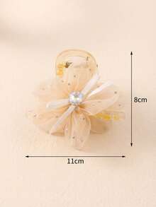 2pcs Floral & Crystal Hair Clips, Designed For Elegant & Girl For Daily And Special Occasions - Multicolor - View 2