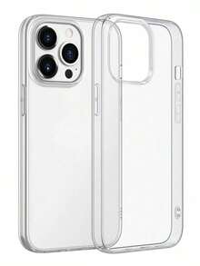 1pc Classic Transparent Full Body Shock-Proof Phone Case, Soft TPU Shell With Large Cutouts, Compatible With IPhone 17, 17 Pro, 17 Pro Max, 16, 16 Pro Max, 15, 14, 13, 11, 13, 14 Pro Max, Waterproof, Shock-Proof, Anti-Fall, Anti-Scratch - Clear - View 1