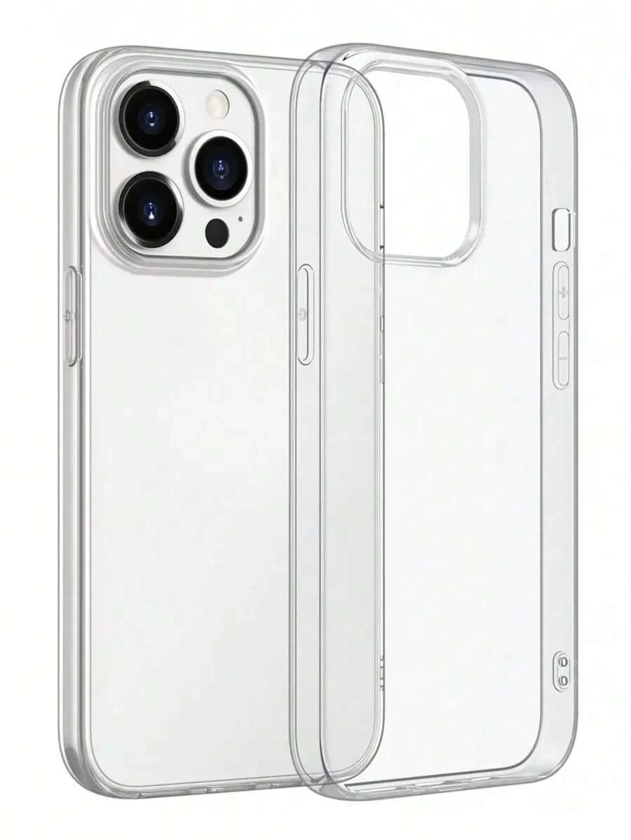 1pc Classic Transparent Full Body Shock-Proof Phone Case, Soft TPU Shell With Large Cutouts, Compatible With IPhone 17, 17 Pro, 17 Pro Max, 16, 16 Pro Max, 15, 14, 13, 11, 13, 14 Pro Max, Waterproof, Shock-Proof, Anti-Fall, Anti-Scratch - Clear - View 1