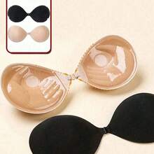 1 Pair Invisible Strapless Sticky Gel , 3cm Thickened , Adhesive  Tape For Small S &  Covers, Suitable For Wedding Dresses & Formal Dresses - Multicolor - View 4