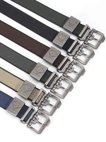 New Arrival Zipper Double-Sided Bead Texture Durable Men's Belt Fashion Youth Casual Quick-Dry Nylon All-Weather - Multicolor - View 2