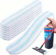 4 Pack Microfiber Mop Pad Refill Set Compatible With O Cedar H2prO Flat Mop System Reusable Machine Washable Replacement Heads For All Floor Types Cleaning Supplies - 8 Pack - 查看 8