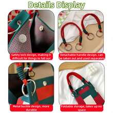 New Fashion Women Handbag - Multifunctional Shoulder Bag With Secure Buckle Closure Design, Small Capacity Tote Bag, Wrist Bag, Wallet, Storage Bag, Suitable For Travel, Outdoor, Commuting And Daily Use, Sturdy Handle, Fashion Accessories - 橘色 - 查看 10