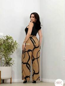 Wide-Leg Pants In DUNA Fabric, Unlined, Woven Fabric WITHOUT Elastane, With Pockets (Size Chart Available) - Lạc đà - Xem 2