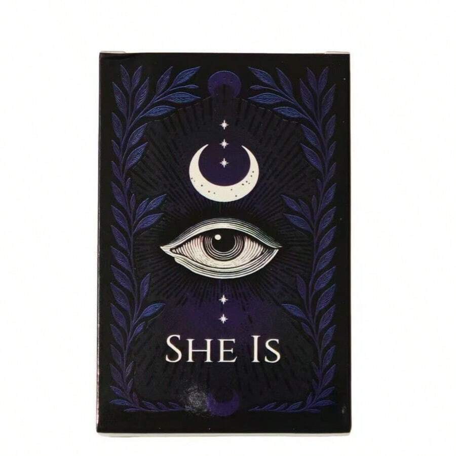 《她是》灵性疗愈神谕卡，52张正念冥想卡，占卜游戏，疗愈所有焦虑，休闲桌面游戏卡牌 - 彩色 - 查看 1