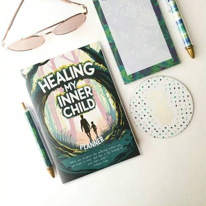 Healing Inner Self Workbook And Planner - Emotional Healing Journal With Guided Self-Reflection Pages, Planning Sheets, Daily Trackers And Self-Care Activities - For Personal Growth, Inner Exploration, PTSD And Mental Health - Portable Design For Adult Use