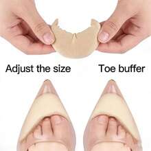 6pcs High Heel Toe Covers, Thick Soft Forefoot Pads, Anti-Pain Cushions, Adjustable Shoe Size - 6/3/2/1 Pairs - Multicolor - View 2