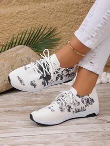 新款女士休闲运动鞋，软底运动鞋，运动休闲鞋，Borderline Trade - 黑色 - 查看 2