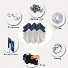 6 High-Quality Microfiber Cleaning Cloths - Perfect For Professional Eyeglass Cleaning And Electronic Device Maintenance.Suitable For Lenses, Screens, Monitors, Camera Lenses, And Car Detailing.Reusable, Soft, And Streak-Free Cleaning Cloth - 6 cái - Xem 7