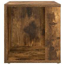 Side Table Smoked Oak 33x33x34.5 Cm Engineered Wood - Brown - View 5