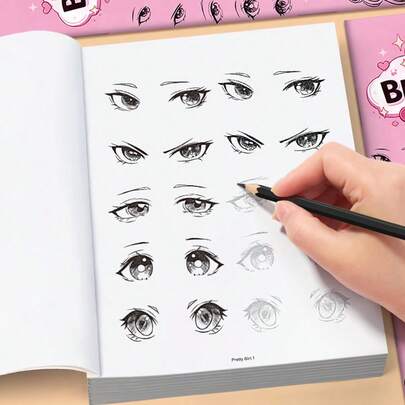 Bộ dụng cụ vẽ phác thảo nhân vật nữ anime dễ thương: Học cách vẽ các nhân vật nữ đáng yêu và đeo kính. Bao gồm các mẫu phác thảo rõ ràng và giấy vẽ cao cấp - Được thiết kế cho các họa sĩ mới bắt đầu và các họa sĩ minh họa manga, với hướng dẫn chi tiết từng bước - Phù hợp cho việc học tại nhà, các lớp học nghệ thuật và thực hành chuyên nghiệp.