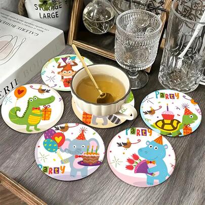 بطانات خشبية بتصميم عيد الميلاد الجميل، مصنوعة من خشب طبيعي صلب، دافئة ومانعة للانزلاق، عازلة للحرارة، مع أنماط عيد ميلاد دافئة متنوعة لتلبية مختلف الأذواق، عنصر ديكور منزلي عملي يوميًا يعزز السعادة ويحمي أسطح الطاولات