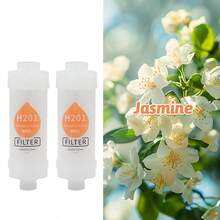 2 件装香味淋浴滤水器，适用于浴室、水龙头、马桶、洗衣机，薰衣草、樱花、茉莉、玫瑰、柠檬、桂花、桃子、草莓、松树香味 - 彩色 - 查看 10