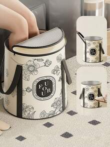 Ember Spa Kaki Portabel, Penting untuk Perawatan Kesehatan di Rumah di Musim Dingin, Cocok untuk Merendam Betis, Isolasi Berlapis Ganda, Tas Spa Kaki Lipat untuk Perjalanan, Ember Dalam dengan Suhu Konstan. - MultiWarna - View 4