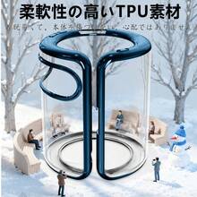 Xperia 10 II ケース クリア スマホケース 透明 薄型 ソフト TPU 耐衝撃 メッキ加工 ストラップホール付き 軽量 - ブルー - チェックする 4