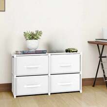 多层抽屉储物柜、便携式衣柜、立方体抽屉储物柜、防尘衣柜、卧室内衣储物柜、卧室衣柜、家用组装储物架、落地式组装储物架、可堆叠抽屉式衣物收纳柜，适合存放玩具、衣物和书籍，以及卧室家具收纳。 - 彩色 - 查看 5