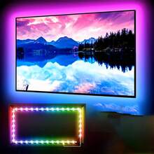 USB RGB LED Light Strip With Dynamic Color Sync Function, Suitable For TV, Room And Christmas Decoration. Widely Used For Car Decor, Party Lighting - Multicolor - View 11