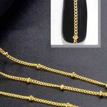 6Pcs/Box 3D Alloy Nail Art Decoration Mixed Metallic Chain Nail Jewelry Kit Gold Metal Chains Nail Art Decor Nail Jewelry Chains Line Nail Charms Nail Decorations With Box For Manicure Decoration DIY Nails Nail Supplies - 彩色 - 查看 5