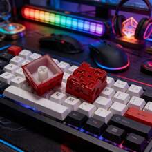 1个个性化树脂魔方键帽 - 3D键帽安装在树脂键盘的Esc键帽上。它们非常适合作为自制礼物赠送，作为生日礼物。 - 查看 11