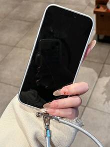 Ốp lưng silicon mỏng sang trọng, bóng bẩy, họa tiết CD Aurora, tương thích với sạc không dây từ tính dành cho iPhone 17 Pro Max 17 Pro 17 16 Pro Max 16 Pro 16 15 Pro Max 15 Pro Max 15 Pro 15 14 Pro Max 14 Pro 14 13 Pro Max 13 Pro 13 Ốp bảo vệ camera chống sốc - Dây bạc + da - Xem 6