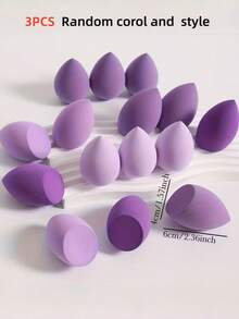 Random Shape (Gourd, Teardrop) And Color Makeup Sponges, Suitable For All Skin Types, Makeup Tools, Cosmetics, Affordable Price, Room Decor, Vanity, Travel, Bedroom, Makeup Accessories, Powder Puff, Makeup Sponge, Loose Powder Puff, Makeup Sponge, Affordable Price, Christmas Gift, Cosmetics, Makeup Tools, Cheap Good Items, Gift, Women's Gift, Christmas Gift, Freebie, Travel, Cheap Good Items, Travel Essentials - Multicolor - View 8