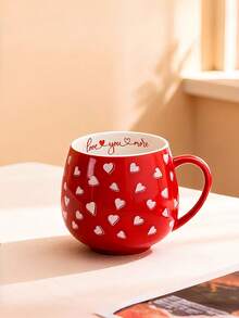 1 chiếc cốc cà phê gốm hình trái tim, kiểu dáng tối giản châu Âu, cốc cà phê, cốc trà chiều, cốc nước văn phòng chất lượng cao, cốc latte, cốc sữa ăn sáng tại nhà, cốc nước ép, cốc quà tặng - Nhiều màu - Xem 12