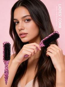 Unisex Slick Back Hair Brush Set, Nylon Teasing And Smoothing Brush Kit With Rat Tail Comb, Edge Brush, Spray Bottle And Hair Ties For Sleek Bun, Ponytail, Parting, Backcombing, Hairline Styling And Flyaway Control - Multicolor - View 10