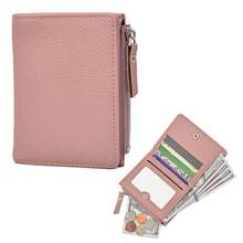 New Fashion Short Wallet, Large Capacity Men's Japanese Style PU Wallet With Zipper Coin Pocket & Card Slots - Multicolor - View 8