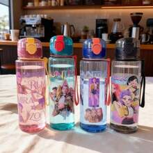 Hasbro Cốc uống nước in hình hoạt hình nhóm nhạc nữ K-POP săn phù thủy, dung tích lớn, dễ thương, tiện dụng khi đi du lịch, quà tặng mùa tựu trường. - Nhiều màu - Xem 1