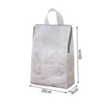 Upgraded Laundry Hand Bags Reusable Washing Machine Clothing Care Wash Bag Mesh Net Bra Socks Lingerie Underwear Laundry Storage - 20x30x8cm S - Xem 4