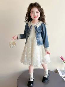 Tween Girls Dresses - Apricot Dress - View 10