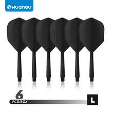 HUANQU 6 PIÈCES 2BA Plumes de fléchettes professionnelles universelles à filetage, Set de plumes de fléchettes d'une seule pièce, plumes de fléchettes professionnelles, anti-collision, ne se plient pas facilement, accessoires de fléchettes, manches de fléchettes universels 70 mm/75 mm/80 mm court/moyen/long, 8 options de couleurs - Multicolore - Voir 19