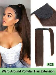 Tóc giả đuôi ngựa 13 lớp thoáng khí, thiết kế lưới hoa hồng, làm từ tóc thật, kèm 3 kẹp, mềm mại và bóng mượt, dễ đeo và tháo, thoải mái và bền lâu. - Nhiều màu - Xem 44