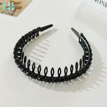 5pcs Women's Elegant Retro Luxury Rhinestone Embellished Wide Headbands Set, High Crown Hair Hoop, Bangs Styling Accessories, Suitable For Daily Wear, Mother's Day Gift, Classic Bohemian Party Headpiece, Sophisticated & Elegant Hairband - Multicolor - View 8