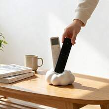 极简纯白云朵设计无痕双槽遥控器收纳架，适用于日常使用和假日居家布置 - 彩色 - 查看 2