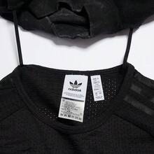 Adidas Áo thun dài tay cổ cao dáng rộng thoải mái mùa xuân và thu, IR8352 - Màu xám đậm - Xem 6