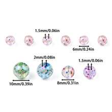 300-1000pcs Acrylic Beads, Transparent Coated Iridescent Round Beads, DIY Jewelry Making Materials For Necklace, Bracelet, Earrings, Pendant - DIY - View 6