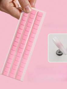 1pc Reusable Pink Nail Art Clay, Stick-On Fake Nails, Detachable, DIY Nail Tool For Nail Display And Practice - Multicolor - View 7