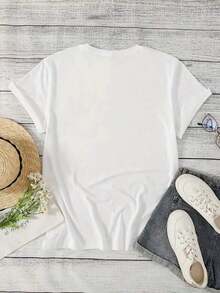 Jesus Shirt His Way Is Better Comfortable Christian Merch Simple Christian Faith Gift Clothing Casual Fall Outfits For Women Travel Short Sleeve Tops - 白色 - 查看 2