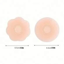 6/12片装硅胶乳贴，隐形胸贴，泳装专用，防止乳头突出和乳晕外露 - 彩色 - 查看 4