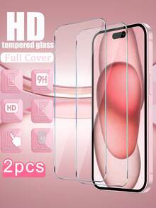 2pcs - Tempered Glass Screen Protector, Compatible With IPhone 18Promax/18Pro/15/15 Plus/17 Pro Max/17/16 Pro Max/14/13/12/11/XS Max, Suitable For Daily, Office And Home Use, Waterproof, Shockproof, Scratch-Resistant, Anti-Fingerprint, Provides Full Coverage. - Clear - View 32