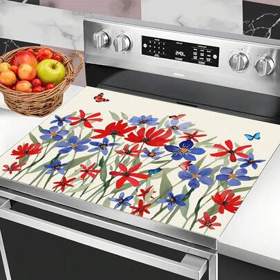 1 adet, 2 boyutlu düz koruyucu kapak, şık ve kolay temizlenebilir, her türlü mutfak, çamaşır makinesi, kurutma makinesi, fırın paneli koruma cihazı ve cam fırın kapağı için uygundur.